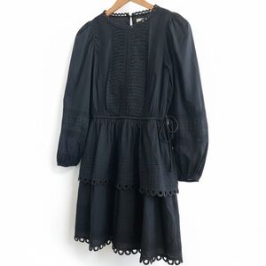 FARM RIO Black Dress with Lace details - Size Small